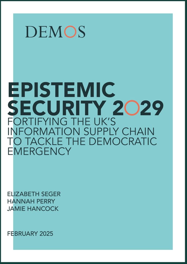 Mindwars: Demos – Securing the Future of Meaning Itself