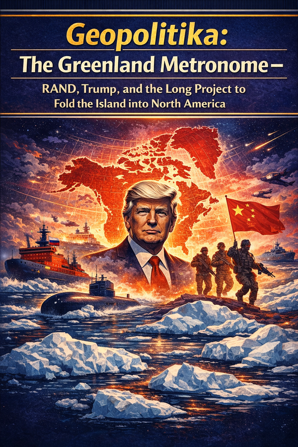 Geopolitika: The Greenland Metronome – RAND, Trump, and the Long Project to Fold the Island into North America